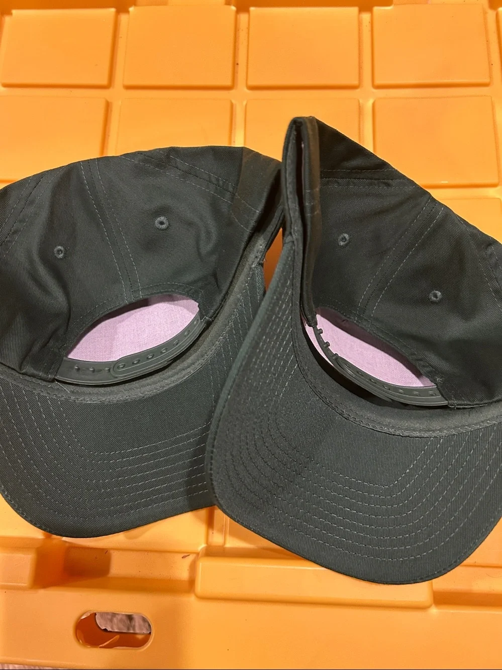 New! Set of 2 dark green wildlife hats
